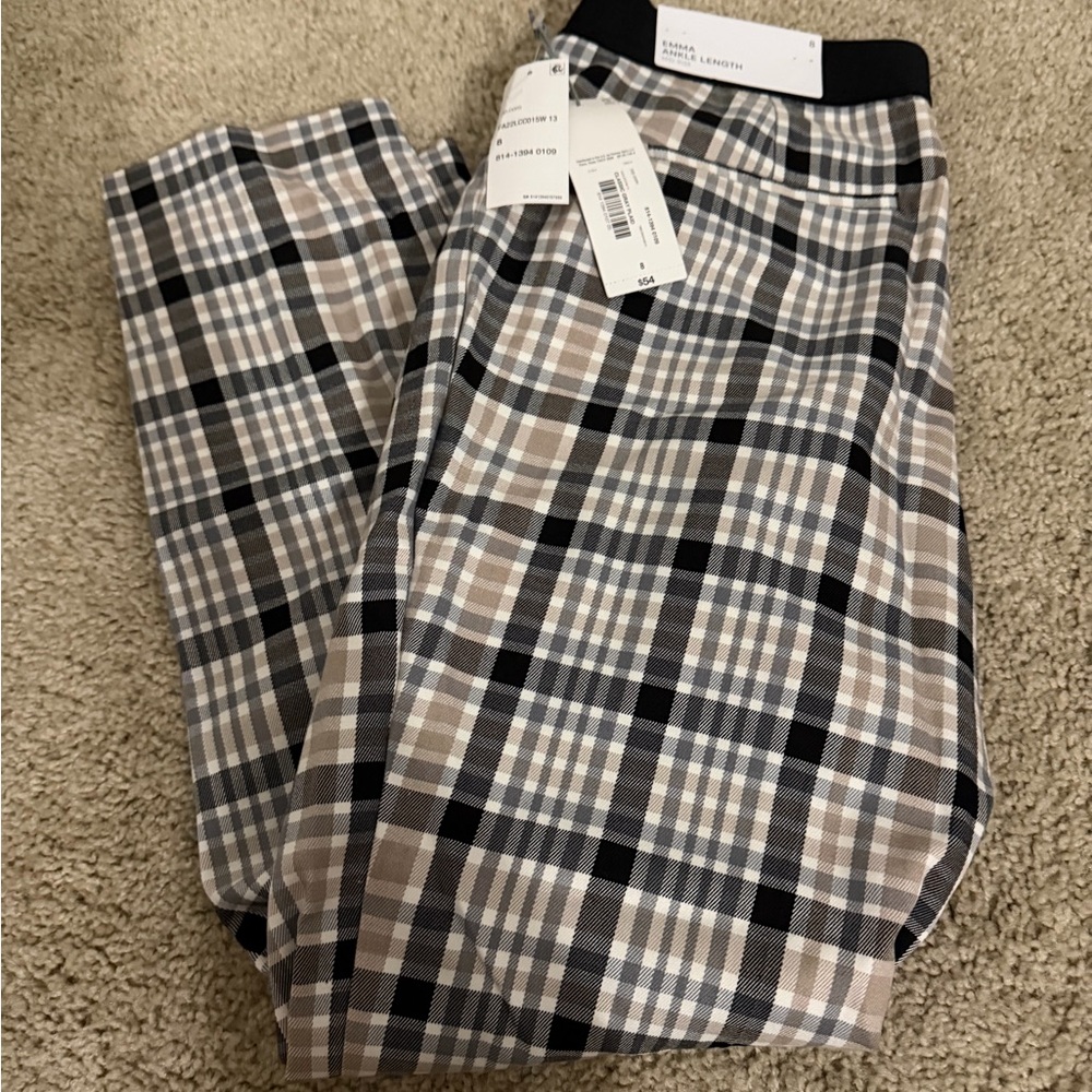 Liz Claiborn Checkered Pants - Emma ankle length NWT